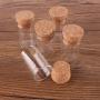 50pcs 10ml Size 2440mm Small Test Tube With Cork Stopper Spice Bottles Container Jars Vials DIY Craft