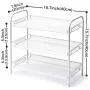 Étagère d'angle 3 niveaux, organiseur de comptoir en maille EZOWare pour ustensiles de cuisine, salle de bain, conserves, épices, bureau - Blanc Étagère d'angle 3 niveaux, organiseur de comptoir en maille EZOWare pour ustensiles de cuisine, salle de bain, conserves, épices, bureau - Blanc