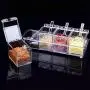 Boîte d'Assaisonnement IETONE 4 Pièces en Acier Inox Séparable avec Couvercle et Cuillère - Récipients pour Condiments/Cruet. Boîte d'Assaisonnement IETONE 4 Pièces en Acier Inox Séparable avec Couvercle et Cuillère - Récipients pour Condiments/Cruet.