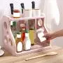 Double Layers Spice Rack, Seasoning Stand Holder Quality Plastic Kitchen Organizer Seasoning Jar Storage Shelf,Beige Double Layers Spice Rack, Seasoning Stand Holder Quality Plastic Kitchen Organizer Seasoning Jar Storage Shelf,Beige