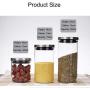 WANGLXST 3 Food Storage Container with Lid, Food Grade Cereal Containers for Storage, BPA Free, Stackable Snacks, Cereals Jar, Transparent