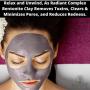 Radiant Complex DIY Face Mask Mixing Bowl Set with Sodium Bentonite 16 Oz Jar | Silicone Mask Bowl, Applicator Brush, Mixing Spatula and Measuring Cup | Black