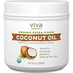 Viva Naturals Organic Extra Virgin Coconut Oil, 32 Ounce