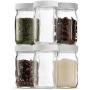 Small Glass Mason Jars 4 Ounce Mini Jars 24-Pack, Plastic Airtight Lid, For Jam, Jelly, Dressings, baby food, Crafts, Spices, Dry Food Storage, Wedding favors, Decorating Jar