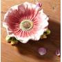 TongN Ashtrays Hand-Painted Ceramic Ashtray Coin Jar Glove Box Storage Box Ashtray Storage Box Creative Personality Peach Frog