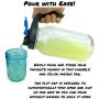 Glas 2-Liter Glasbehälter-Pitcher von County Line Kitchen – Klassisches Design, 2-Liter Ball Jar, Weite Öffnung, Robustglas