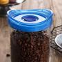 YTF-Snack sealed cans, lead-free transparent food storage container, blue 2 piece set