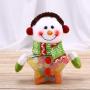 Artibetter Christmas Candy Jar Christms Favor Box with Snowman Doll Star Shape Christmas Food Storage Container for Cookies