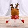 NUOBESTY 3pcs Christmas Candy Jar Food Storage Container Christmas Reindeer Elk Clear Plastic Gift Bottle Holder Container Box Xmas Holiday Party Decoration Ornament