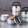 Thermos Food Jar Thermos Stainless Food Flask For Kids With Spoon,Storage Bag (Color : Gold, Size : G)