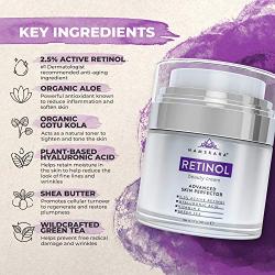 Namskara Retinol Moisturizer Cream with Active 2.5% Retinol & Hyaluronic Acid - Best Anti Wrinkle Day Night Face Cream with Natural and Organic Ingredients to Reduce Crow’s Feet & Fine Lines
