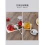 HOMELUNY Set of 4 Kitchen Clear Glass Storage Jars Home Airtight Jars Storage Containers Enzyme Jars for Candy, Cookie, Rice, Sugar,Flour,Snacks Keeping Food Dry & Fresh 450ml Large