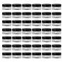 LONGWAY 0.17 Oz (5g) Muticolor Small Plastic Jars with Lids | Mini Empty Lotion Containers - for Travel Cream Samples, Lip Balm & BPA Free (Pack of 42, Black)