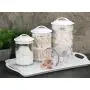 Calypso Basics by Reston Lloyd Acrylic Storage Canisters, Set of 3, White Calypso Basics by Reston Lloyd Acrylic Storage Canisters, Set of 3, White