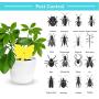 18 Pack Fruit Fly Trap Yellow Sticky Fungus Gnat Killer for Indoor and Outdoor Plant Insect Catcher for White Flies Mosquitos Fungus Gnats Flying Insects Houseplant Gift for Flower Lover (C24 18+6)