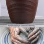 European Food Storage Containers Airtight with Lids Large Cereal Dispenser Flour Containers Jars Ceramic Porcelain,Kitchen Decor,Pantry Organization and Storage for Snacks Sugar Coffee 10L Pink/Brown