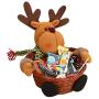 Fabal Christmas Candy Storage Basket Decoration Santa Claus Storage Basket Gift (18x18CM, C)