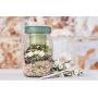 Jar in a Jar - 2-in-1 Glass Mason Jar Fitted with A Smaller Jar Inside Under One Leak Proof Lid Perfect for Storage & Food On The Go ? By Consol (34oz, Green)