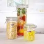 Bouteilles Scellées Buolo, Bocal en Verre, Récipients de Conservation, Bouteilles de Confiture, Conservation Alimentaire, Miel, Enzyme de Citron, Vin en Bouteille (0,8L - Avec Balance)