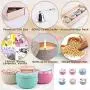Boîtes en tôle peinte, 6 pièces, rangement pour la maison et la cuisine, récipients réutilisables, gobelets en tôle, idéal pour DIY, épices, thé, camping, bonbons, cadeaux de mariage, etc. (Style Fraîche) Boîtes en tôle peinte, 6 pièces, rangement pour la maison et la cuisine, récipients réutilisables, gobelets en tôle, idéal pour DIY, épices, thé, camping, bonbons, cadeaux de mariage, etc. (Style Fraîche)