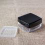 erioctry 15Gram Empty Square Foundation Make-up Powder Puff Box Case Container Compact with Mirror Sifter and Black FILP Lip Powder Puff Free