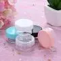 Bocal à Écailons Vide 40 Pièces avec Couvercles, Boîte Mini, Contenant Oeil Palette, Pot de Cosmétiques, Récipient de Voyage, Accessoire Maquillage (40 Pièces, Blanc)