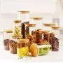 1PC 250ML/8.5 OZ Food Storage Glass Bottle Containers Pot Jars With Bamboo Lid Durable Clear Kitchen Pantry Container For Coffee Beans Jar Loose Tea Cookies Candy Nuts Dry Flower Storage -BPA Free 1PC 250ML/8.5 OZ Food Storage Glass Bottle Containers Pot Jars With Bamboo Lid Durable Clear Kitchen Pantry Container For Coffee Beans Jar Loose Tea Cookies Candy Nuts Dry Flower Storage -BPA Free
