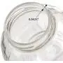Klare 8 oz Runde Facett Glasbehälter mit Gold Metall Plastikdeckel (3er Set) Bleifrei, Luftdicht – Für Hochzeiten und Babypartys, etc.!