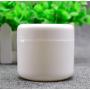 Ericotry White Plastic Jar with Dome Lid 8 Oz (250g) Refillable Make-up Cosmetic Jars Empty Face Cream Lip Balm Lotion Storage Container Pot Case (Pack of 6)