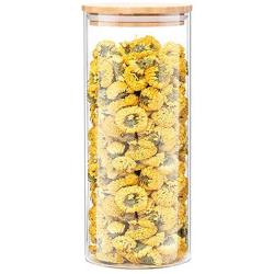 Food Storage Jar Good Sealing Heat-Resistant Borosilicate Glass Sealed Cans Dried Fruit Sealed Bottle Storage Tank Wood Lid