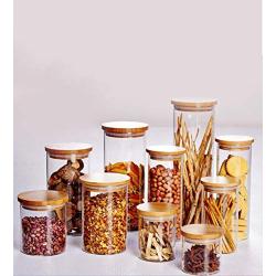 Yl Ly Household Cans Transparent Glass Snacks Sealed Cans Food Kitchen Miscellaneous Food Storage Bottle With Lid Storage Jar Small Bottle 650Ml