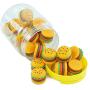 25-Pack 5ml Silicone Concentrate Container Non Stick Food Grade Hamburger Design Wax Storage Jar for Multi Use