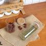 PPLK Glass Storage Tank Kitchen Transparent Dried Fruit Miscellaneous Grains Jar Tea Storage Bottle Food Sealed Cans,Clear,A
