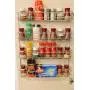 4 Tier Spice Rack - Cabinet Door and Wall Mountable Spice Rack - Herb Rack Chrome - Kitchen Cupboard Storage Organizer by Coninx - Holds 32 Jars 4 Tier Spice Rack - Cabinet Door and Wall Mountable Spice Rack - Herb Rack Chrome - Kitchen Cupboard Storage Organizer by Coninx - Holds 32 Jars