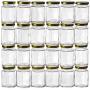 Gojars Hexagon Glass Jars 3oz Premium Food-grade. Mini Jars With Lids For Gifts, Wedding Favors, Honey, Jams And More. (24, 3oz)