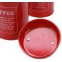 Hot Sale X021 Set of 3 Metal Food Storage Tin Canister/Jar/Container with Lid (red)