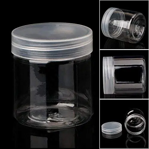 Milue 5cm OD Clear Strong PET Round Food Storage Container Jar Sealed with Clear Lid Milue 5cm OD Clear Strong PET Round Food Storage Container Jar Sealed with Clear Lid