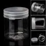 Milue 5cm OD Clear Strong PET Round Food Storage Container Jar Sealed with Clear Lid Milue 5cm OD Clear Strong PET Round Food Storage Container Jar Sealed with Clear Lid