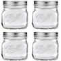 Ball Collection Elite Wide Mount 16Oz Pint Jars (Pack of 4)