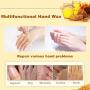 Hands Care Paraffin Milk & Honey Moisturizing Peel Off Hand Wax Mask Hydrating Exfoliating Nourish Whitening Skin 5.3oz/150ml