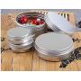 12PCS Round Metal Aluminium Cosmetic Tin Cases-Make up Jewelry Storage Bottles Containers Pot Jars (5G)