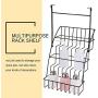 Yosoo Cabinet Spice Rack, Large capacity Coated Iron Wire 3-Tier Elevated Spice Jars Bottles Rack Kitchen Home Storage Shelf Organizer Black