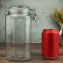 Plastik Rechteckbehälter mit Clipverschluss, 1550 ml, Lebensmittel- Candy-Behälter, Konservierungsbehälter, Küchen-Gewürz-Organizer
