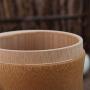Biback Bamboo Canister, Travel Portable Lightweight Durable Storage Box, Organic Bamboo Container Canister Storage Jar with Swivel Lid for Loose Tea Leaves/Coffee Beans/Nuts/Spices/Seasonings