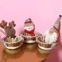 BLagenertJ Christmas Candies Fruits Basket Holder Santa Elk Snowman Doll Fruit Snacks Storage Basket Box Bag for Desktop Decor Elk