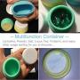 Pack Of 3 Silicone Travel Makeup Containers Leakproof Cream Jars Cosmetic Containers With Sealed Lids Squeezable Toiletry Case For Shampoo,lotion,conditioner(20ml/0.67oz)