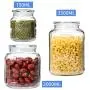 Glasbehälter, luftdicht, Küchen-Lebensmittelbehälter, zur Aufbewahrung von Kimchi/Walnüssen/Müsli/Haferflocken