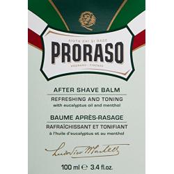 Proraso After Shave Balm, Refreshing and Toning, 3.4 Fl Oz