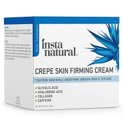 Crepe Firming Cream for Face, Neck, Chest, Legs & Arms – Tightening & Lifting, Anti-Aging, Anti-Wrinkle, Collagen Skin Repair Treatment - Made With Hyaluronic Acid, Alpha Hydroxy & Caffeine – 8 oz