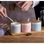 Mini Spice Jars Nordic creative seasoning set three-piece kitchen supplies Mini Spice Jars Nordic creative seasoning set three-piece kitchen supplies